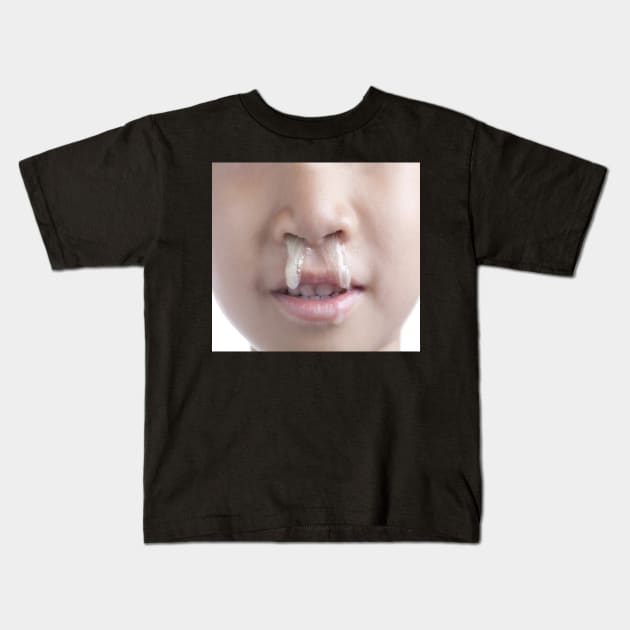 Funny Runny Nose Kid Birthday Gift Kids T-Shirt by Matthew Ronald Lajoie